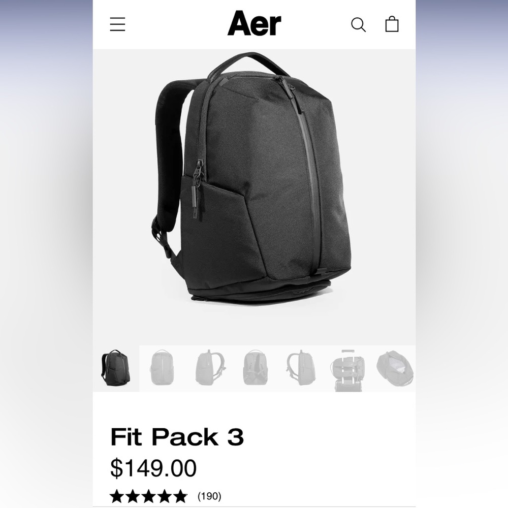 Aer Fit Pack 3 Travel Backpack